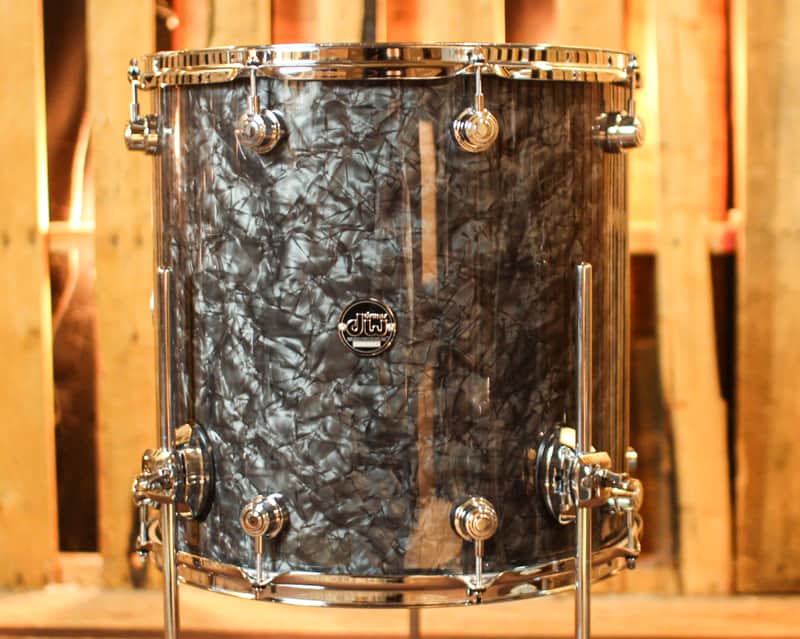 DW Performance Black Diamond Floor Tom - 16x16 image 1