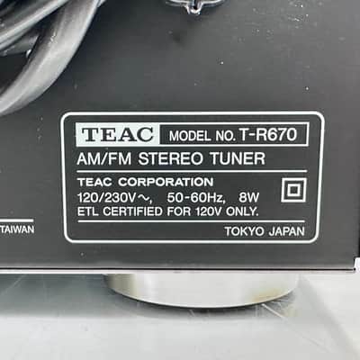 TEAC T-R670 AM/FM Stereo Tuner image 10