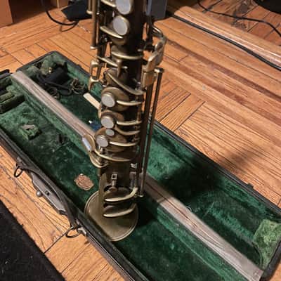 ANTIQUE CONN C SOPRANO SAXOPHONE  ALL ORIG..1921-22  BEAUTY #80753 + EXTRAS image 3