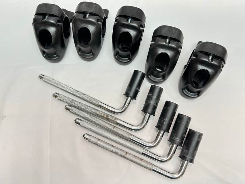 FIVE Roland MDH-10U V-Drum Cymbal Rack Clamp MDH10U Mount L-Rod MDC10U image 1