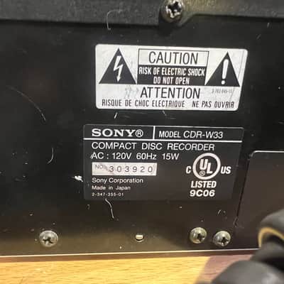 Sony CDR-W33 Professional CD Recorder / Player, OME Remote Control, Working condition. image 6