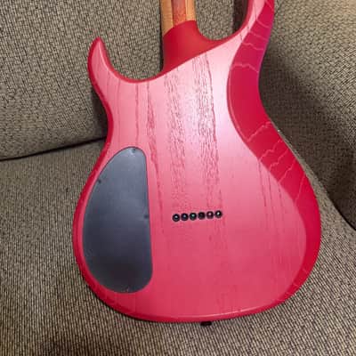 Kiesel Aries Baritone 26.5" 2021 - Blood Red Swamp Ash image 5