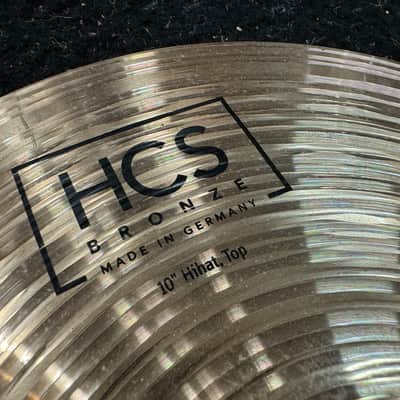 Meinl 10" HCS Bronze Hi-Hat Cymbals (Pair) 2020 - Present - Brilliant image 2