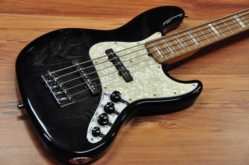 Fender Custom Shop Classic Jazz Bass V Ebony | Reverb