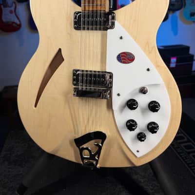 Rickenbacker 330/12 Mapleglo Semi-Hollow Electric Guitar, with Ric Case, 790 image 2