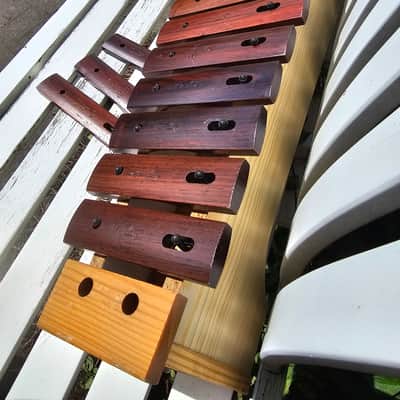 Vintage 70s Sonor Xylophone Natural Rosewood notes made in Germany image 11