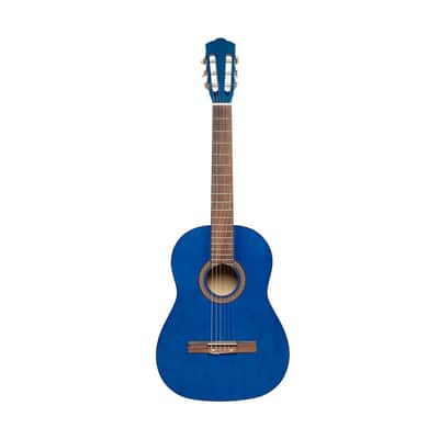 Stagg 3/4 Size Classical Guitar with Linden Top - Vibrant Blue Finish for Beginners image 7