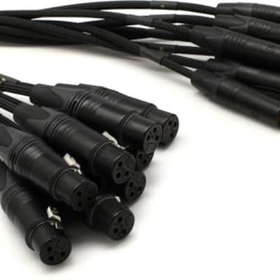 Mogami Gold 8 TRS-XLRF 8-channel 1/4 inch TRS Male to XLR Female Snake - 5 foot image 2