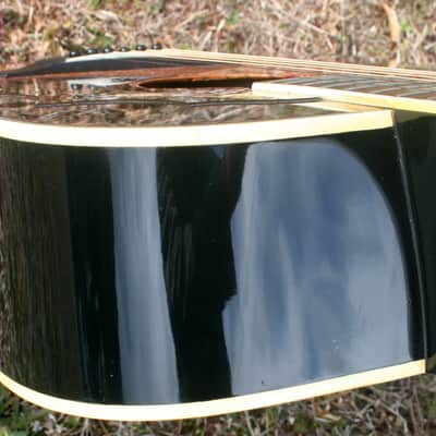 Early 1970’s Canda 202 Hummingbird Model MIJ by Fujigen Gakki+Old Flight Case, All New Frets image 17