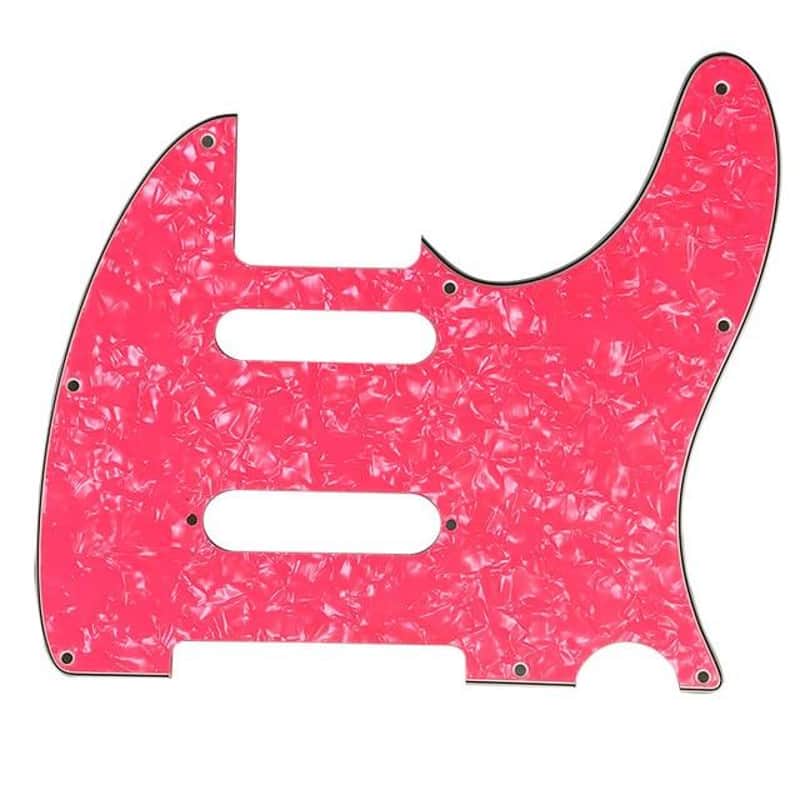 Custom pickguard for US Nashville 62 Tele telecaster-4Ply Pink Pearl image 1