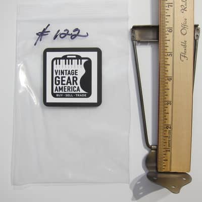 Harmony & Silvertone Archtop & Flat Top Guitar Tailpiece Authentic Vintage Part Circa-1950s-1960s-Nickel Silver image 8