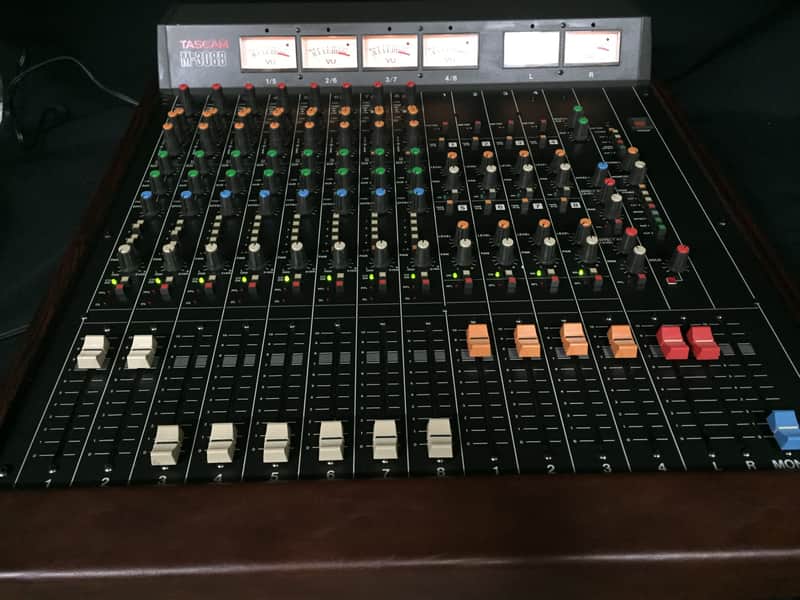 Tascam M-308B mixer 1980's wood panels | Reverb