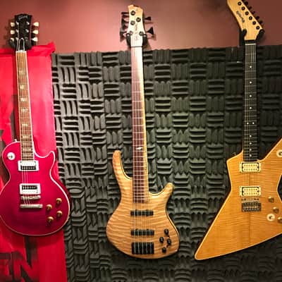 Roscoe Century 3005 J 34" scale Jazz Bass Guitar + custom upgrades extras Purpleheart Maple Ash image 15
