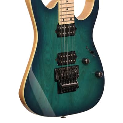Ibanez Prestige RG652AHM Electric Guitar with Case Nebula Green Burst image 9