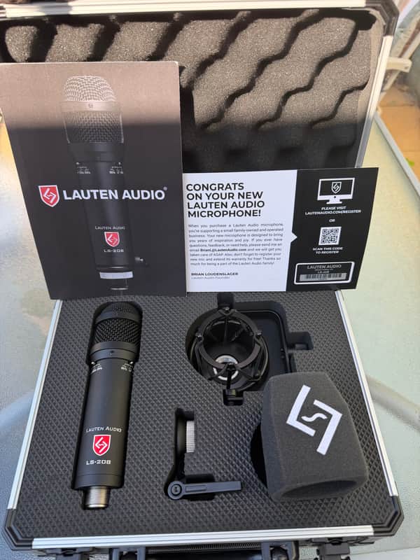Lauten Audio LS-208 Large Diaphragm Cardioid Condenser Microphone 2018 - 2020 - Black image 1