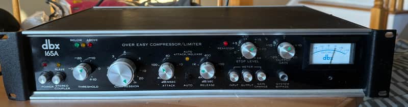 dbx 165A Over Easy Compressor / Limiter 1970s - Black image 1
