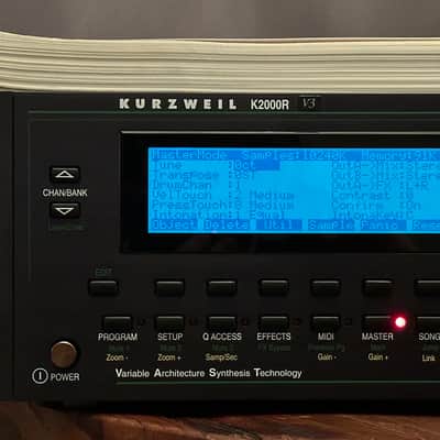 Kurzweil K2000RS Rackmount Digital Workstation Sound Module 1990s - Black image 9