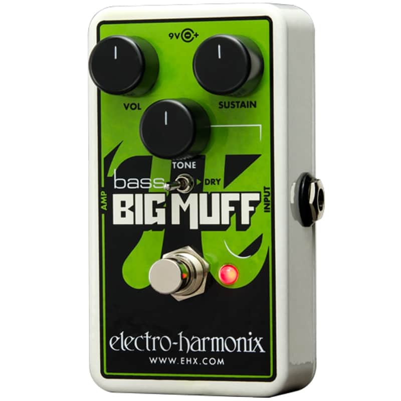 Mint Electro-Harmonix Nano Bass Big Muff Pi Fuzz Distortion Effects Pedal image 1