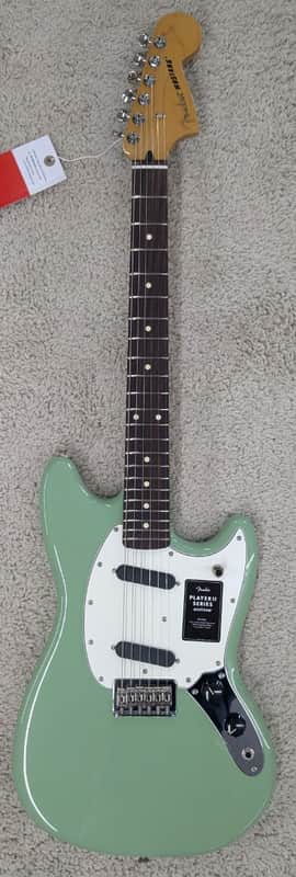 Fender Player II Mustang Electric guitar, Rosewood Fingerboard, Birch Green -MIM