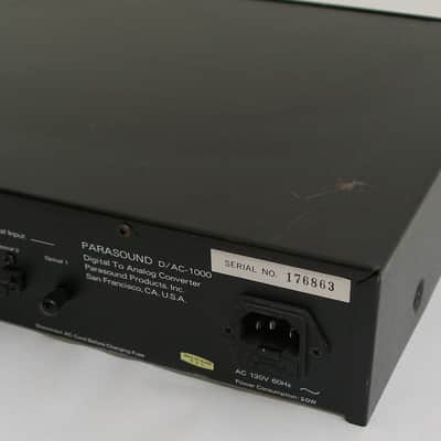 Parasound  D/AC-1000  Digital-to-Analog Converter image 6