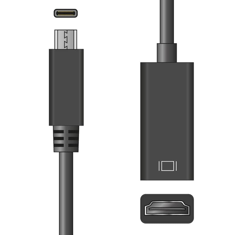 Avlink Adaptor Lead USB Type-C Plug to HDMI Socket Digital Adaptor image 1