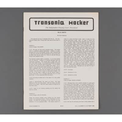 Transoniq Hacker Ensoniq User's Newsletter Issue #16