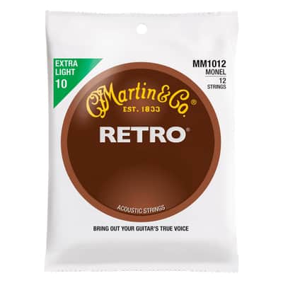 MM1012 RETRO Monel Extra Light 12 cordes 10/47 Martin Strings image 2