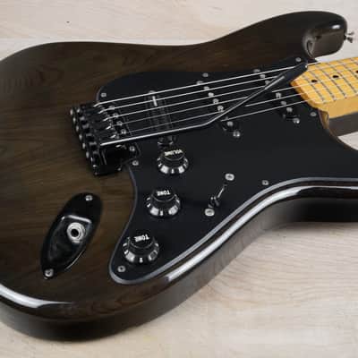 Fender Order Made ST-57 Stratocaster '57 Reissue MIJ 1991 Transparent Black w/ Matching Headstock Japan Fujigen HSS w/ Bag image 6