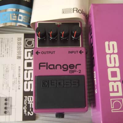 Boss BF-2 Flanger 1984-1990 (Green Label) Made In Japan | Reverb
