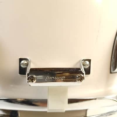 Ludwig 10x14"White Cortex Parade/Marching Snare Drum Rocker Black/White 4Ply P85 image 3