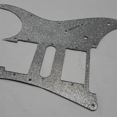 Platinum Silver Glitter Pickguard fits Ibanez (tm) RG350 MDX HSH image 6