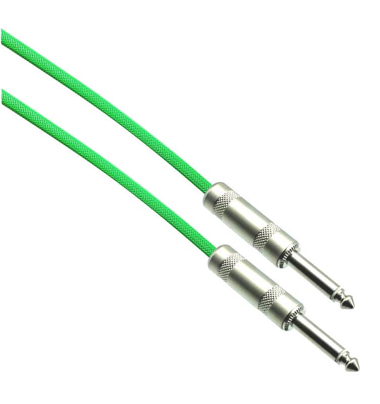 NEON GREEN Designer Series Guitar Cables - 1/4" Straight to Straight - 25 ft. / STRAIGHT to STRAIGHT image 1