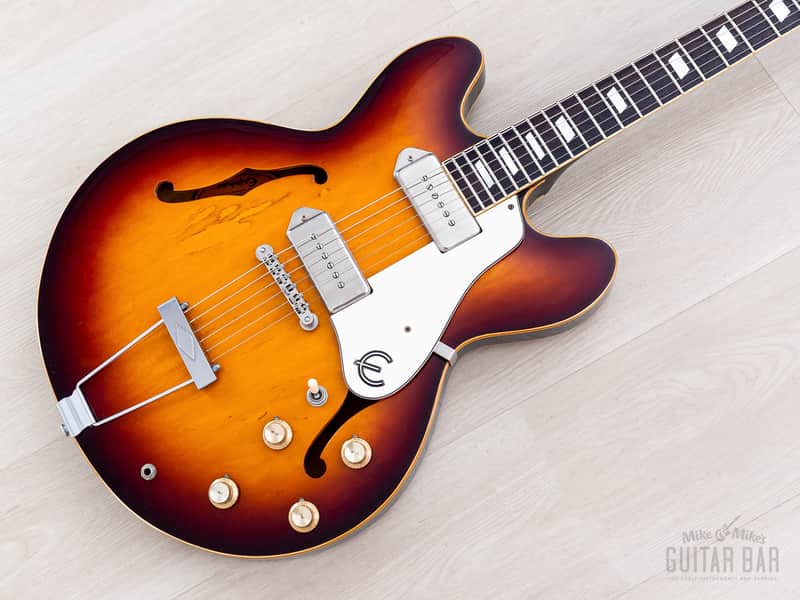1991 Epiphone Casino Vintage Guitar Sunburst Pre-Elitist, Japan Terada image 1