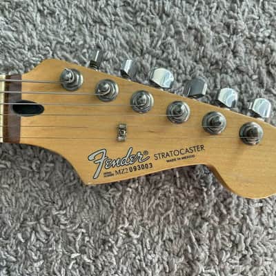 Fender Standard Stratocaster 2002 MIM HSS Agave Blue Frank Thomas Signed Guitar image 5