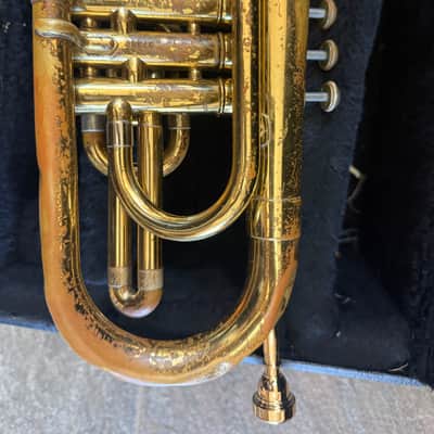 Bach Mellophone,  with case and mouthpiece,  Gold. USA image 8