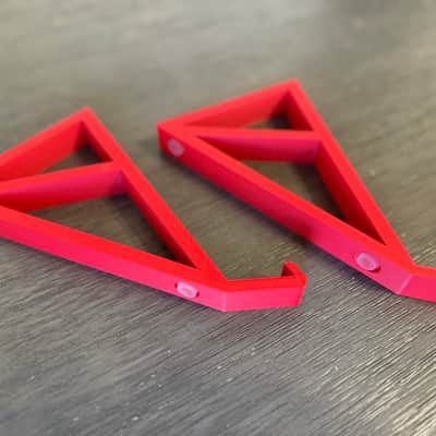 The Analog Source 40 degree Mount Stands (2) for Roland TR-8 2020-present - Red image 2