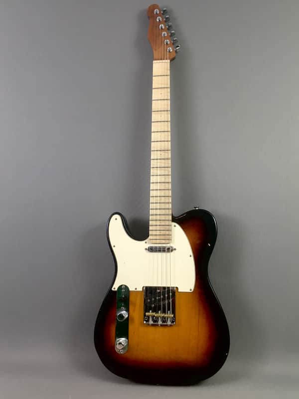 LEFTY! USACG Roasted Flame Maple Boutique Custom Guitar Telecaster Classic Sunburst Alder NOS Relic 7.6 lb HSC image 1
