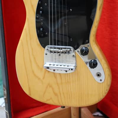 1978 Fender Mustang Natural w/ Original Hardshell Case Rare Vintage CBS Collector image 3