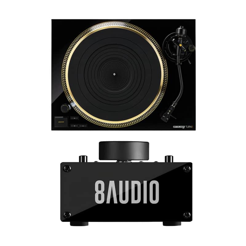 Reloop Turn 5 Direct Drive HiFi Turntable with Desktop Amplifier System