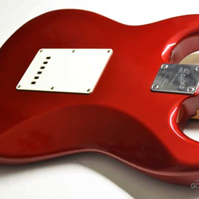 Squier by Fender  Standard Fat Stratocaster 2008 Candy Apple Red image 8
