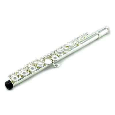 Silver Plated Open Hole C Flute w Case, Stand, Cleaning Rod, Cloth and More image 4