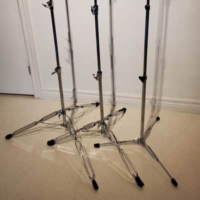 3 Vtg 1960's-1970's PEARL DRUM Cymbal Stands - For the Lightweight Player - Ultra Clean image 2