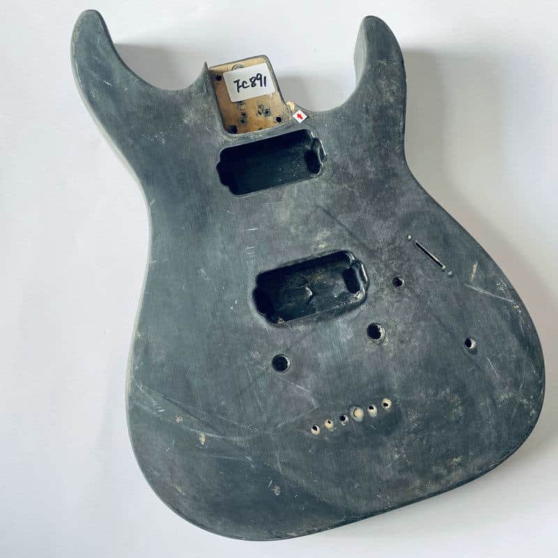 Custom DIY Project HH Black Guitar Body image 1