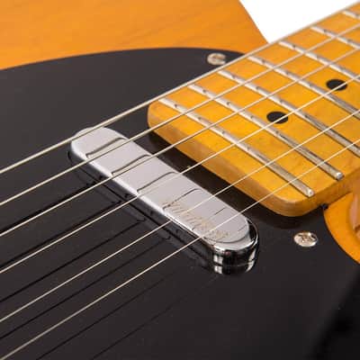 Vintage V52 ICON Electric Guitar - Distressed Butterscotch image 8