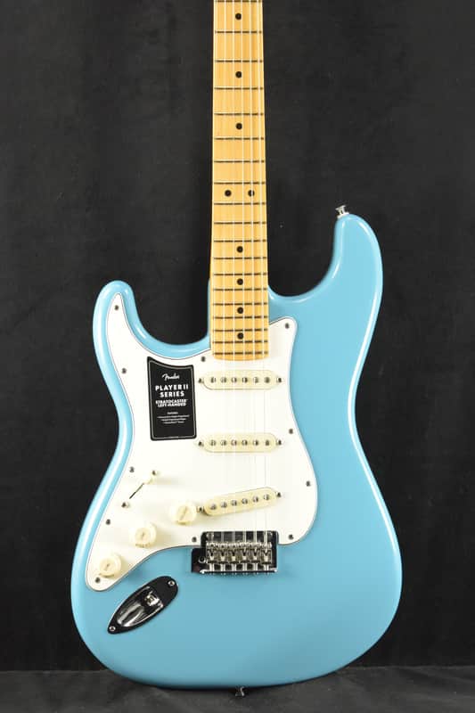 Fender Player II Stratocaster Left-Hand Aquatone Blue Maple Fingerboard image 1