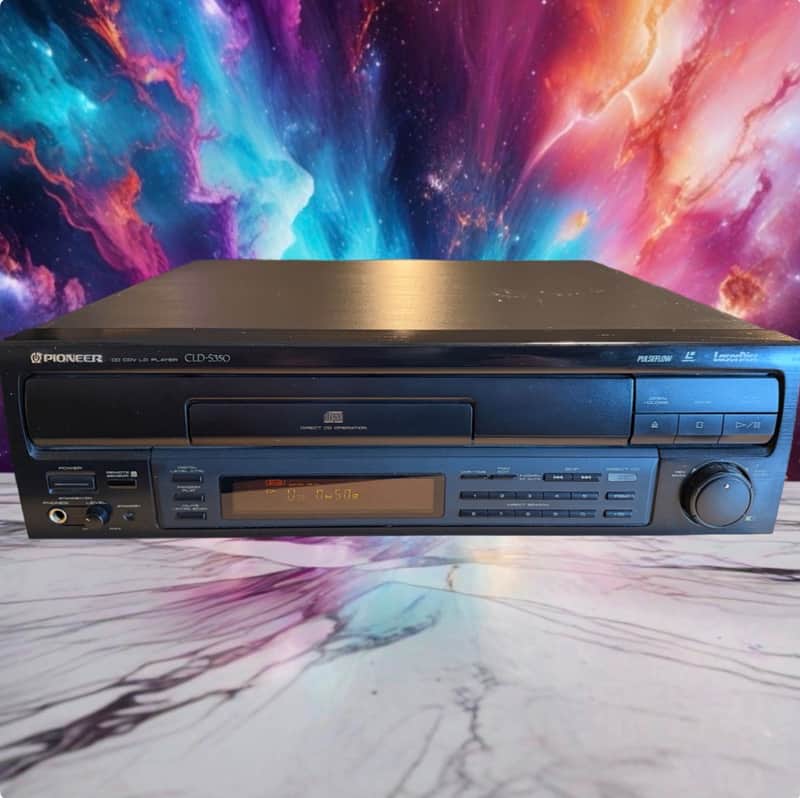 Pioneer CLD-S350 Vintage Laserdisc CD Cdv Ld Player ~ Serviced & Cleaned Remote