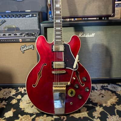 Ibanez “Lawsuit Era” Model 2457 ES355 Style MIJ Original Vintage 1976 - Cherry Red OHSC image 11