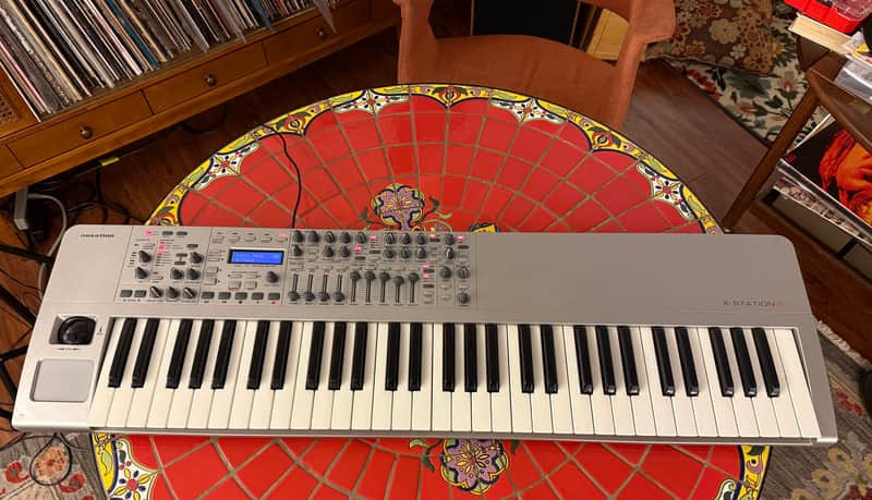 Novation X-Station 61-Key 8-Voice Synthesizer with USB Interface 2004 - Silver image 1