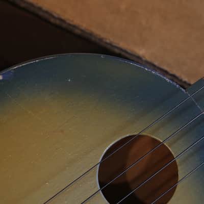 1930's Gretsch G9101 Camp Ukulele Blue Burst + Cool Vintage Case image 3