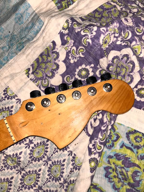 Unknown vintage strat neck loaded. image 1